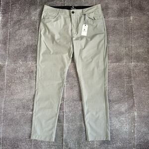 NWT Men's Anderson Ord Infinite 2.0 Heather Light Gray Chino Golf Pants Sz 36 32